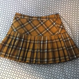 Plaid schoolgirl skirt